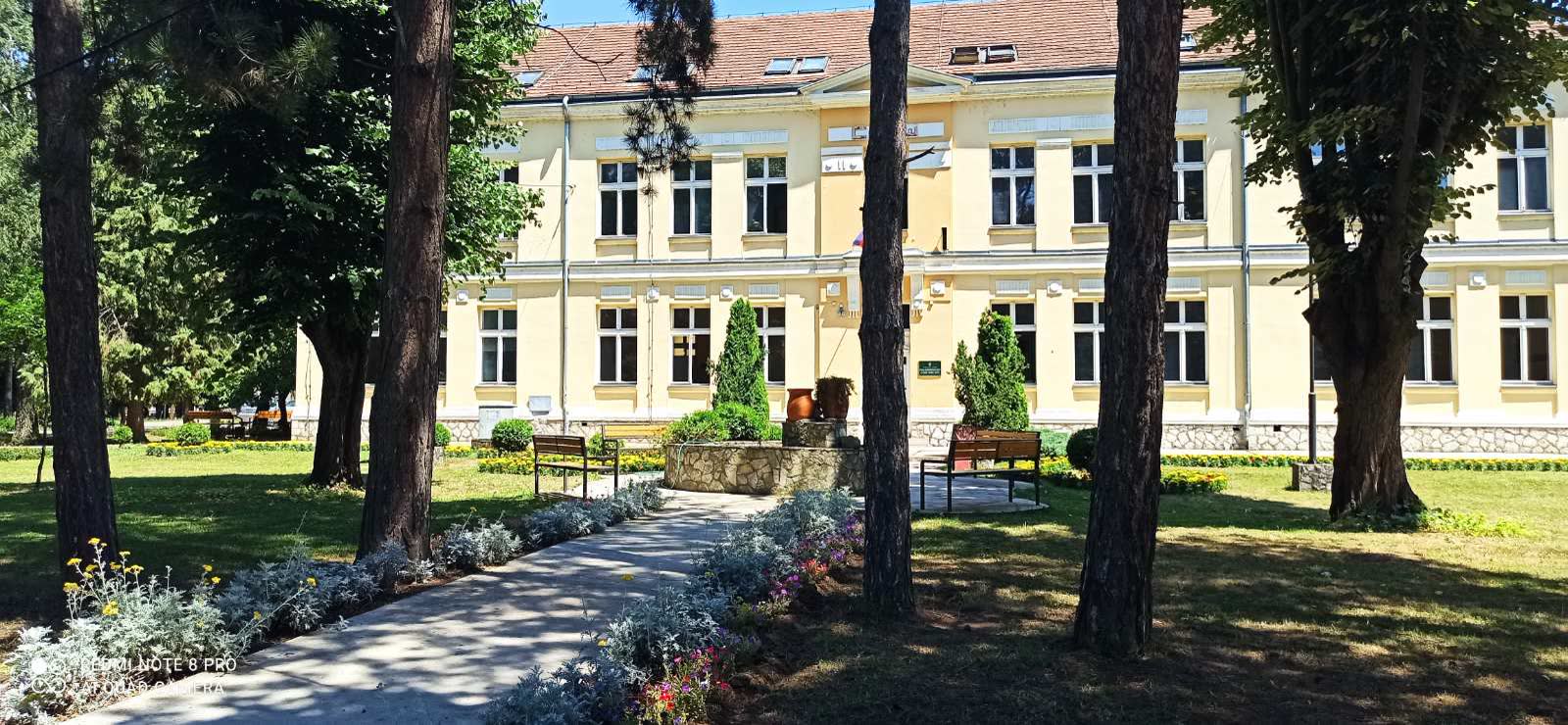 Зграда школе међу дрвећем